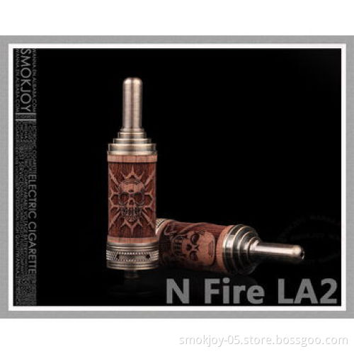 E-Cigarette, N Fire LA2, Rebuildable Wooden Tank